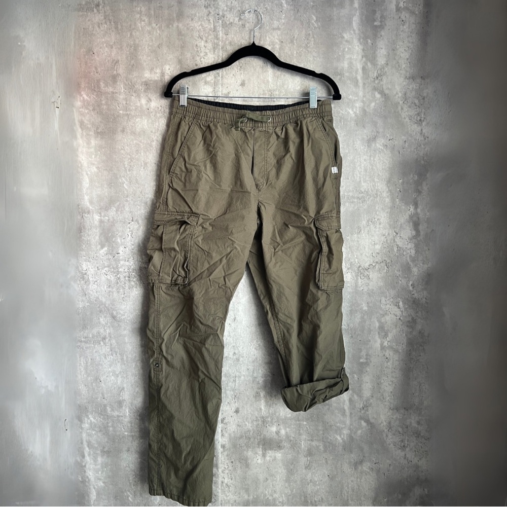 Boys H&M Adjustable Olive Cargo Pants Size 20
